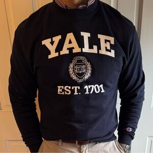 Champion Yale Navy Blue Crewneck Sweater